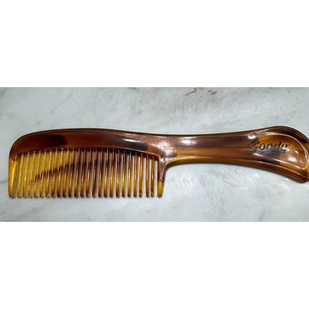 Vintage GOODY Light Brown Hair Comb 6' Brown Made In‎ USA